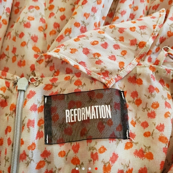 reformation hydrangea dress - Picture 4 of 4